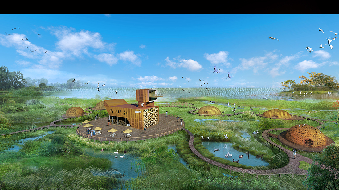 野鴨繁育觀賞區(qū)效果圖