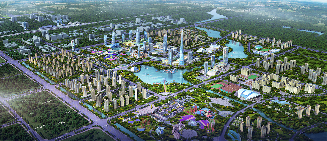 駐馬店國際旅游區(qū)鳥瞰圖