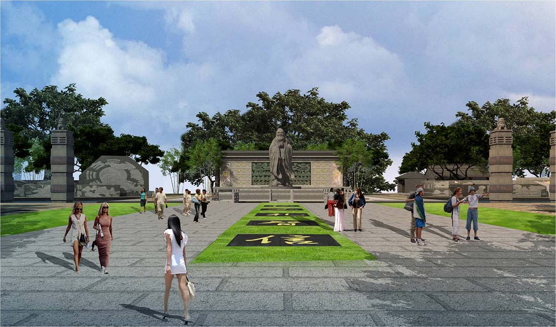 03-1建水古城5A創(chuàng)建文廟廣場改造效果圖