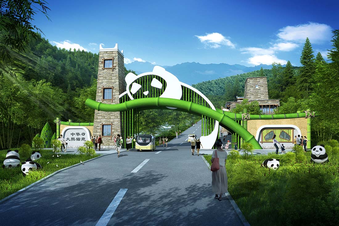 景觀大門效果圖