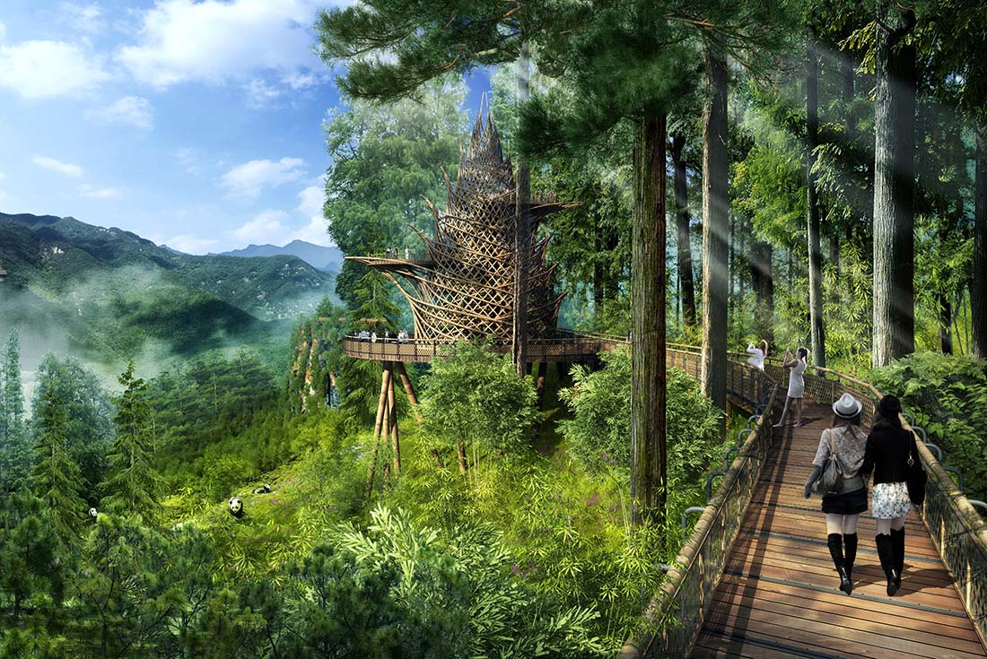 生態(tài)瞭望塔效果圖