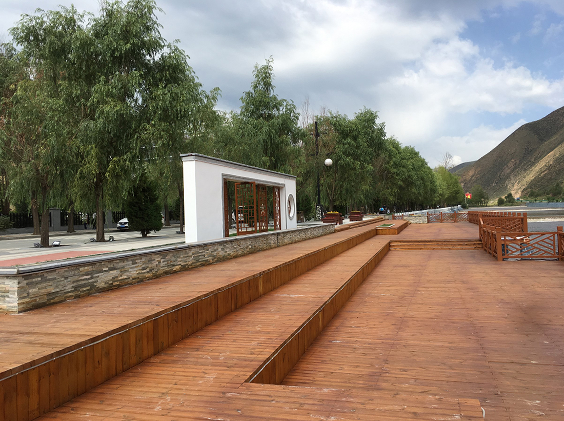 河濱休息平臺改造后實景圖