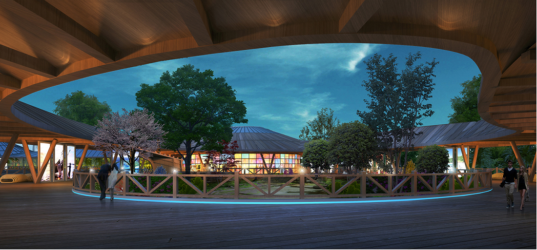 游客中心內(nèi)部透視圖