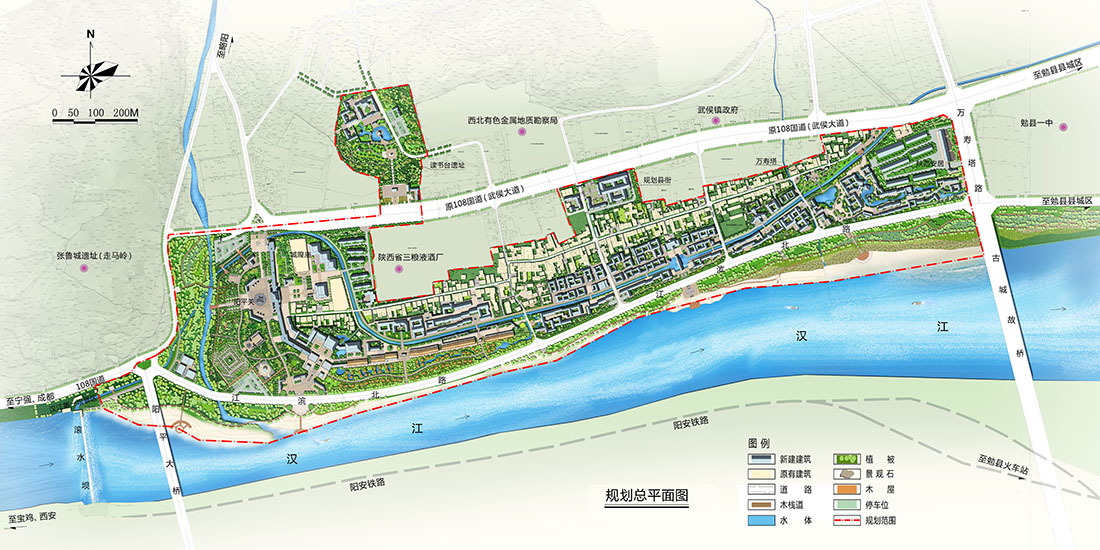 000規(guī)劃總平面圖（大圖打印A2加長）