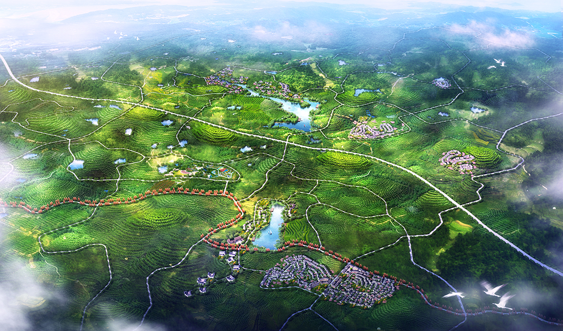 市民農(nóng)莊鳥瞰圖