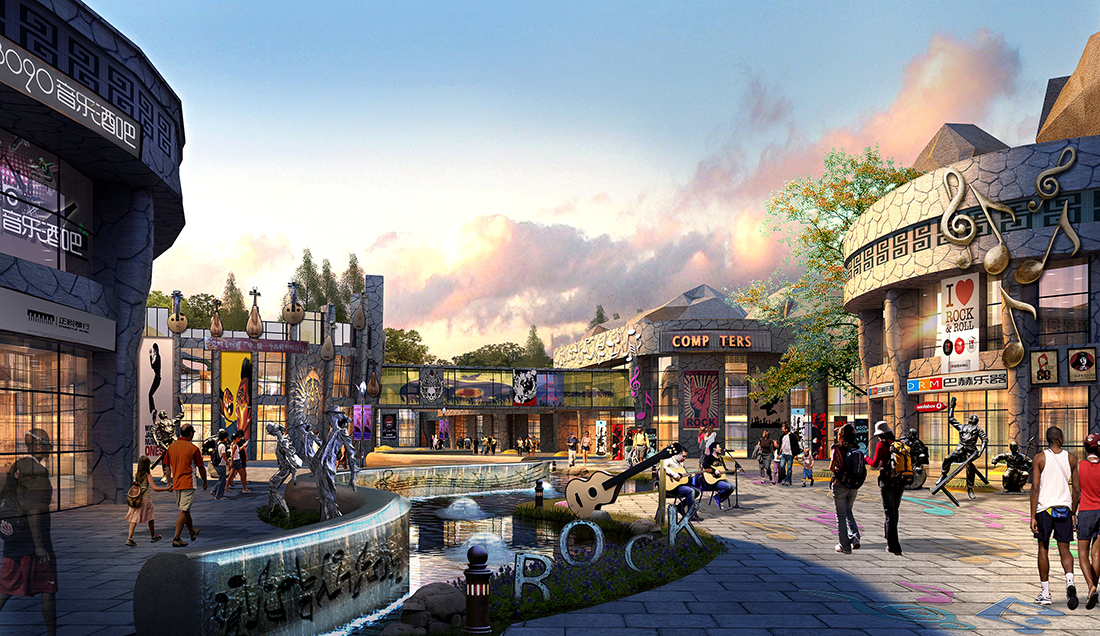 01 驪山小鎮(zhèn)先鋒藝術(shù)街區(qū)設(shè)計(jì)效果圖