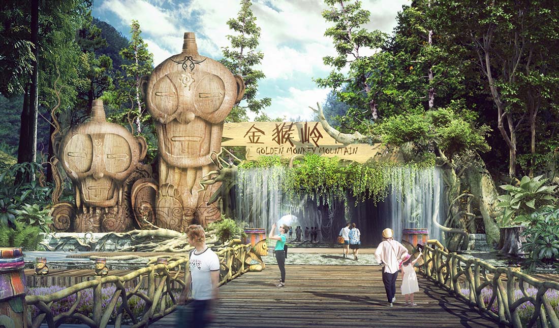 金猴嶺入口效果圖