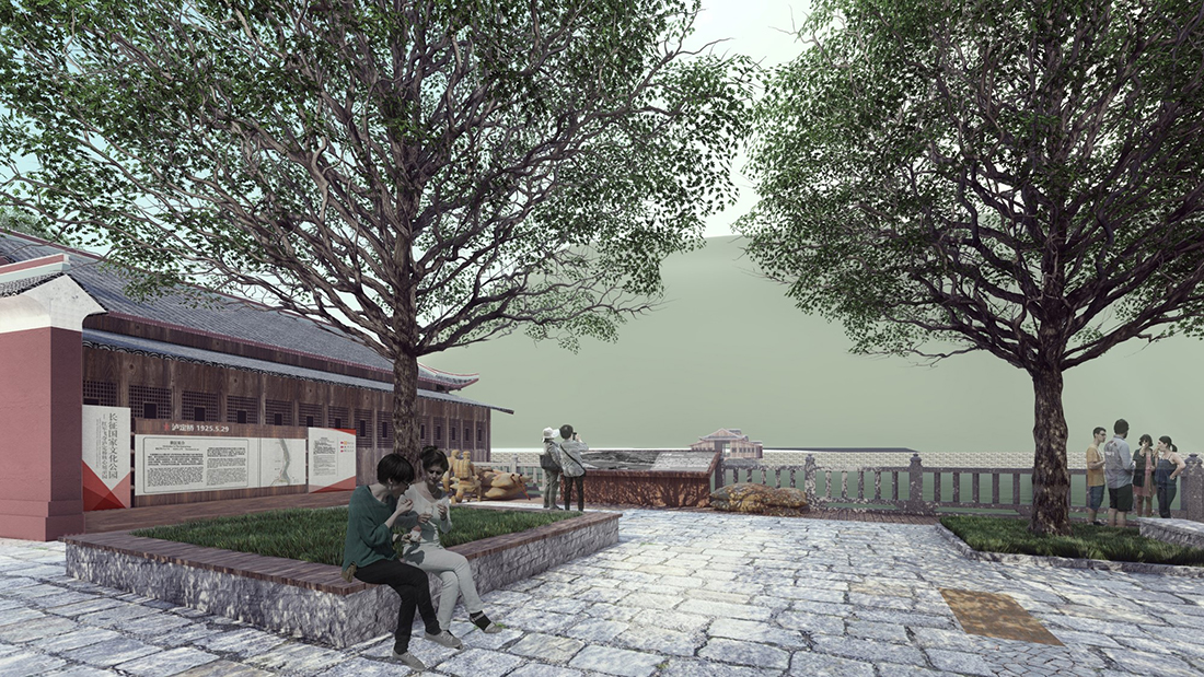 03-3瀘定橋景區(qū)河西街提升改造效果圖三 03-3瀘定橋景區(qū)河西街提升改造效果圖三