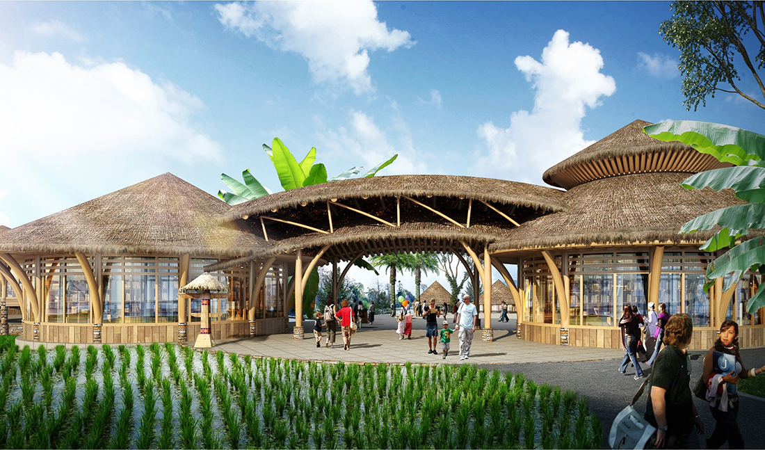 哈尼溫泉主題度假區(qū)入口效果圖