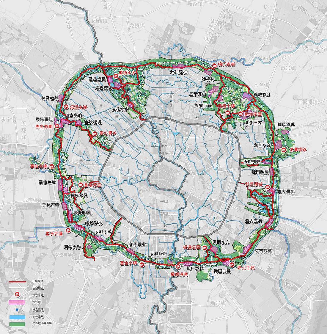 錦城綠道總平面圖