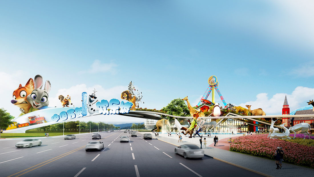 入口標(biāo)識大門效果圖 入口標(biāo)識大門效果圖